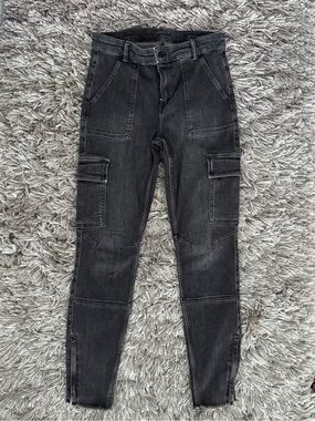 All Saints Women's Slate Grey Cargo Skinny Jeans